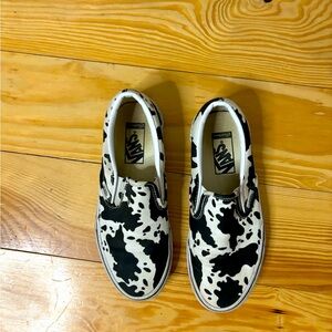 Cow print vans